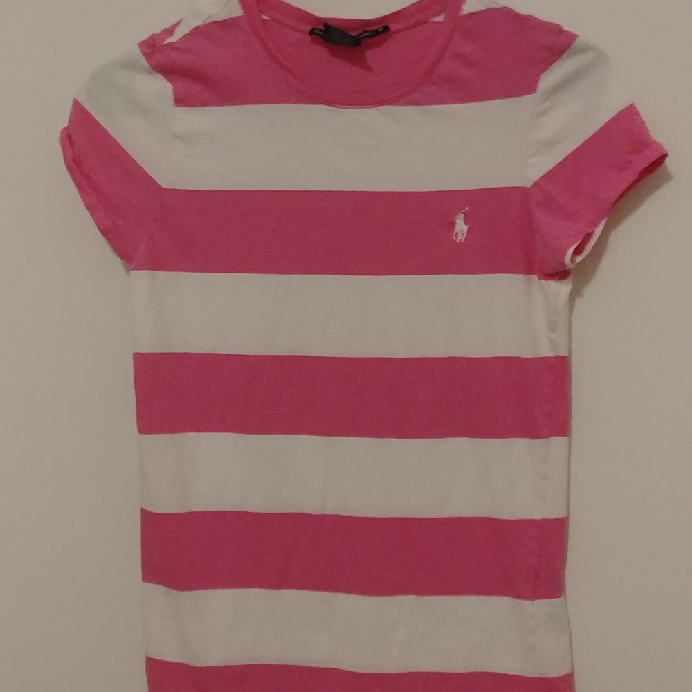 Pink white Ralph Lauren sport shirt